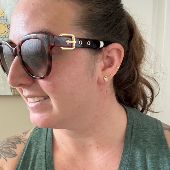 Moschino Buckle Tortoise Sunglasses - Picture 12 of 12